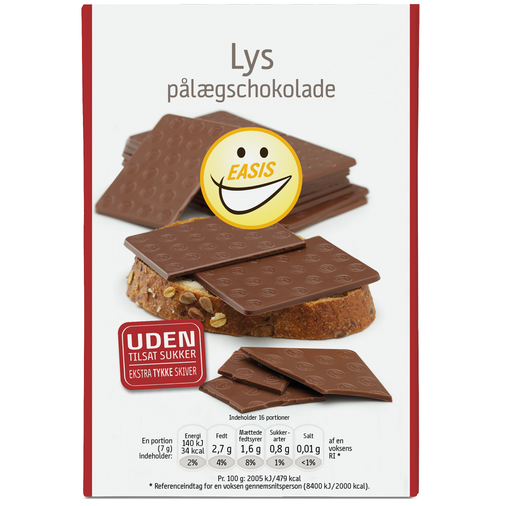 EASIS Lys pålægschokolade
