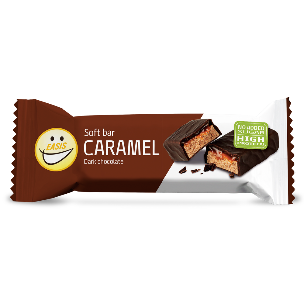 EASIS Soft Bar med Karamel og Mørk Chokolade – Lækkert og uden tilsat sukker