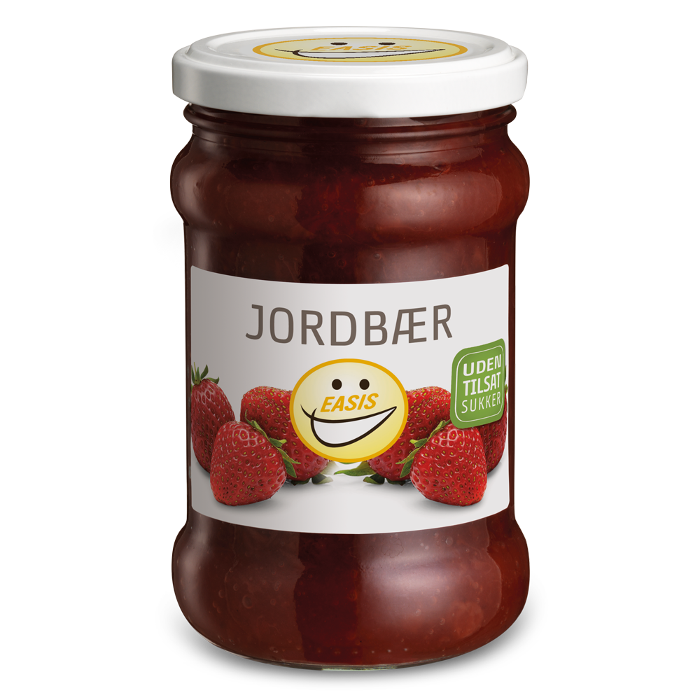 EASIS Jordbærmarmelade – Fyldig smag uden tilsat sukker