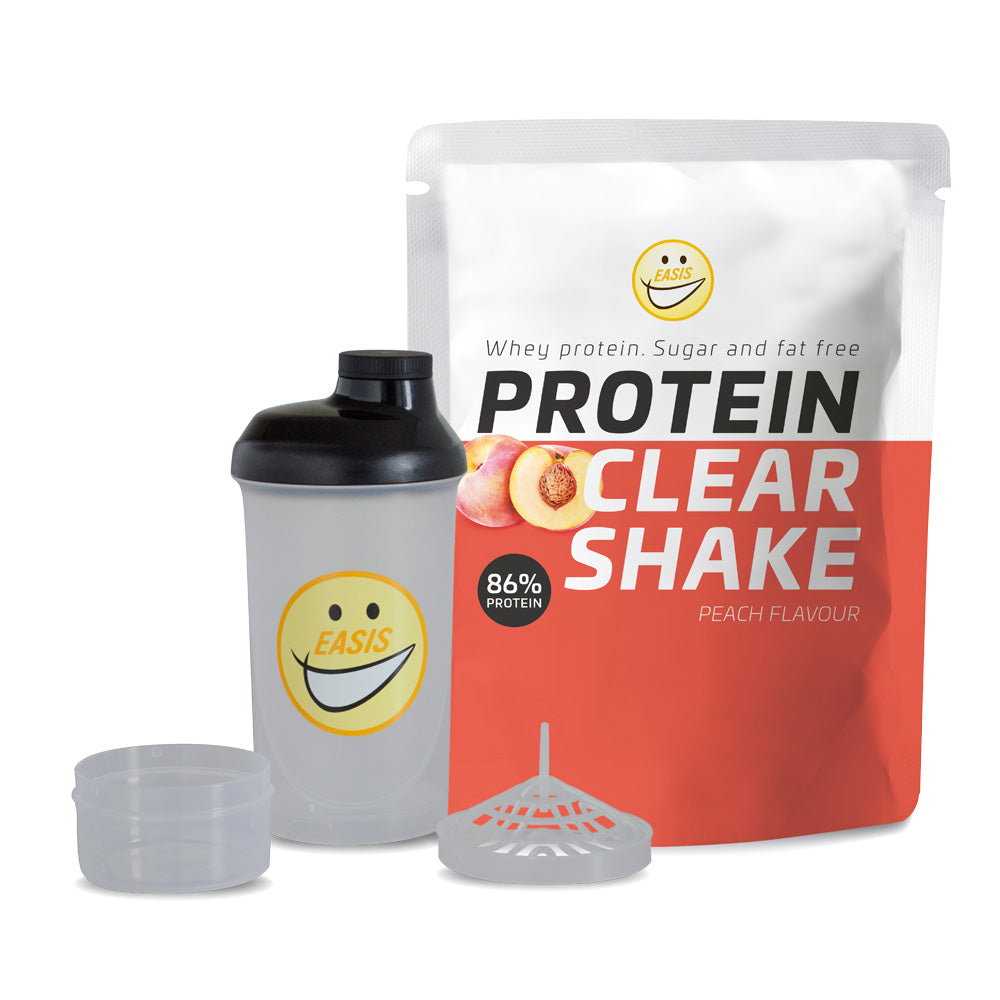 Sampak - Clear Shake Peach og Shaker