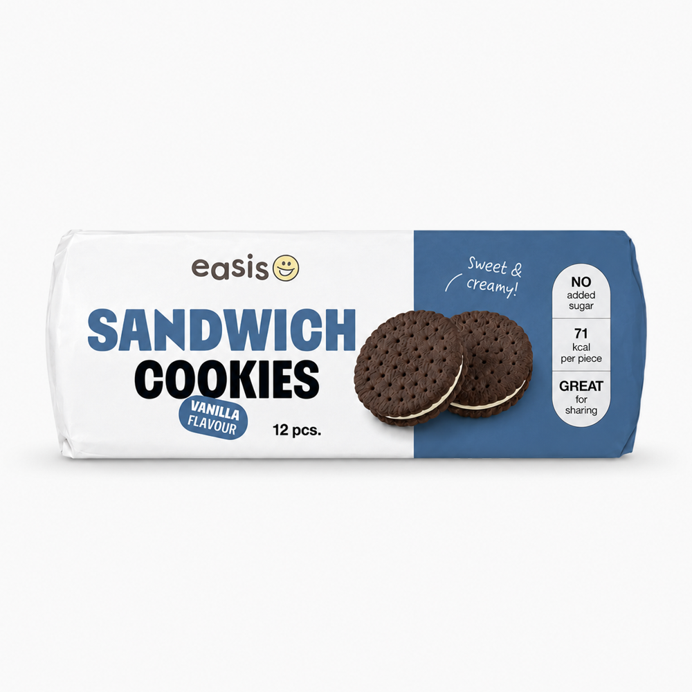 EASIS Cocoa Sandwich Cookies with Cream filling 180 g