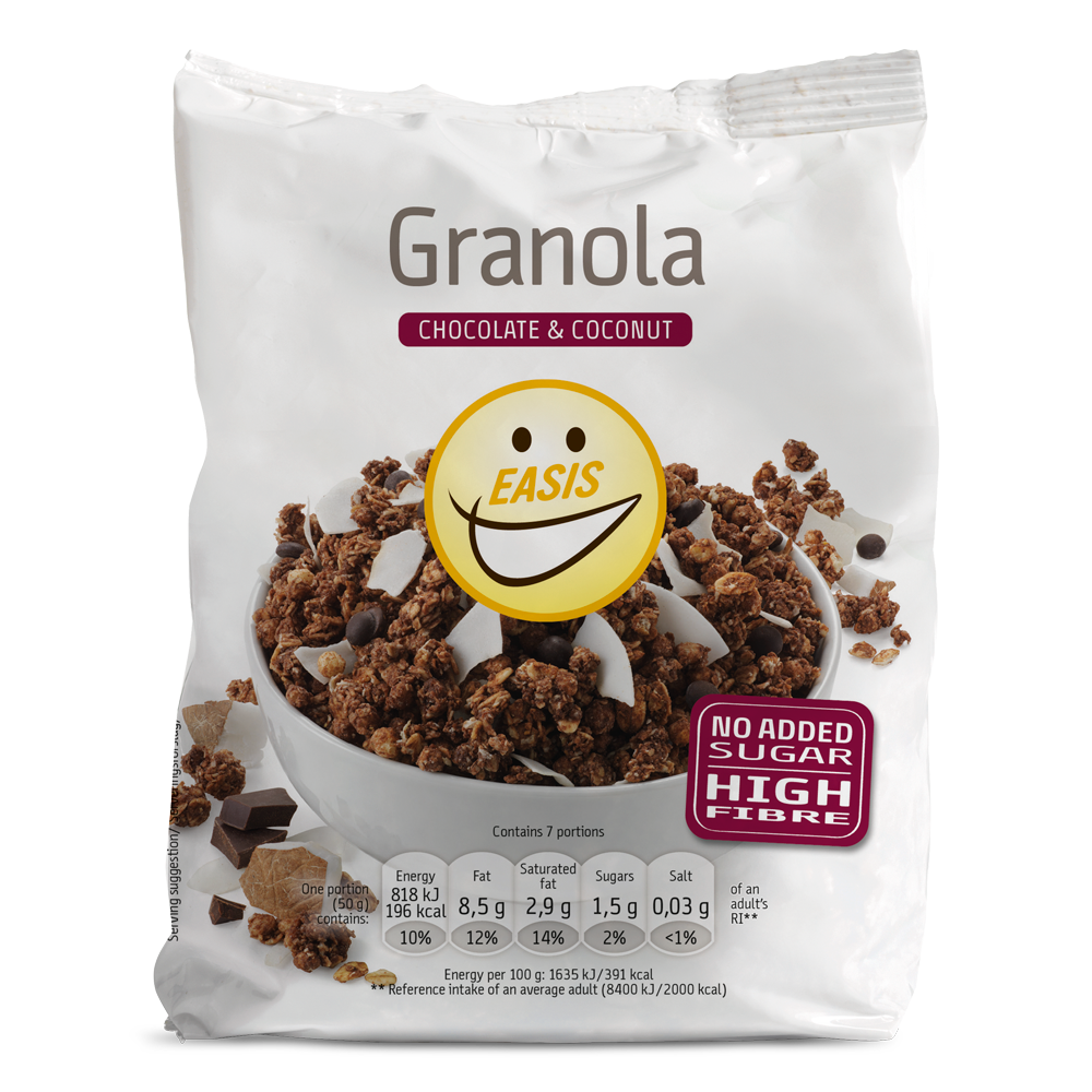 EASIS Granola med Chokolade og Kokos – En skøn kombination