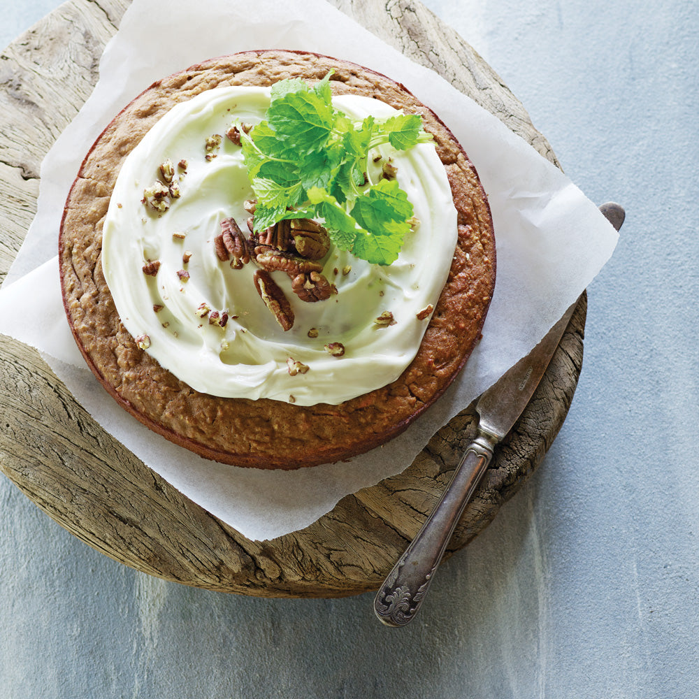 Gulerodskage med kikærter