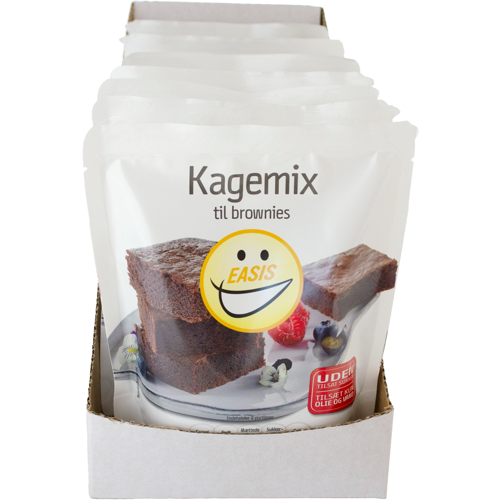 EASIS Kagemix Brownies, Kasse med 7 stk.