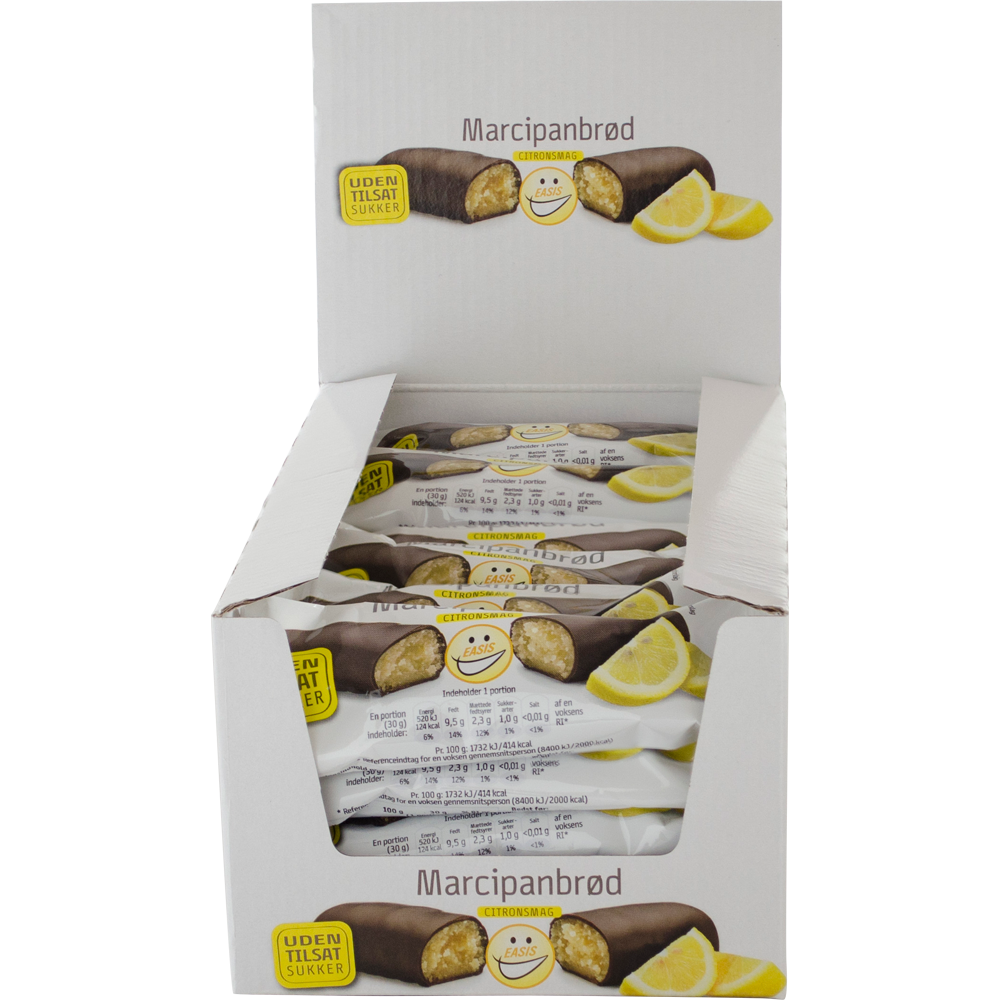 EASIS Marcipanbrød med Citron, Kasse med 25 stk.