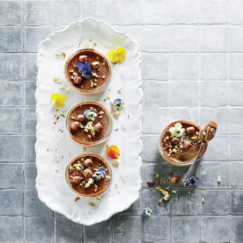 Nougat med Panna Cotta