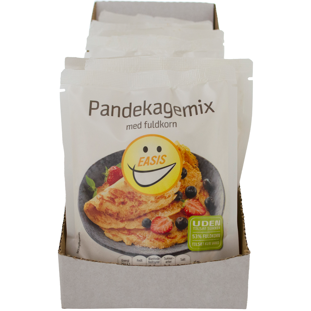 EASIS Pandekagemix med fuldkorn, Kasse med 7 stk.