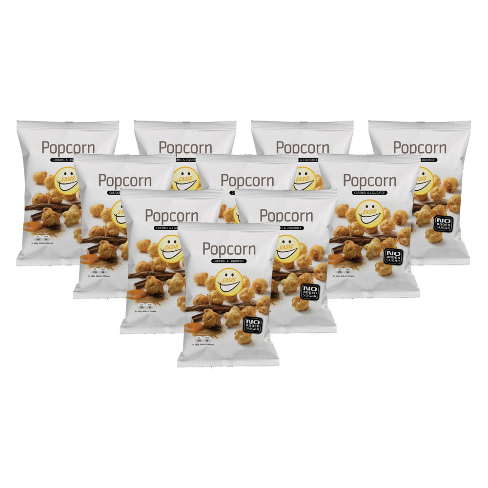 Sampak - Popcorn med karamel og lakrids 10 stk.