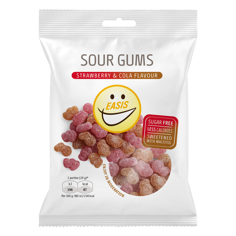EASIS Sour Gums 70 g - sukkerfri sure vingummi