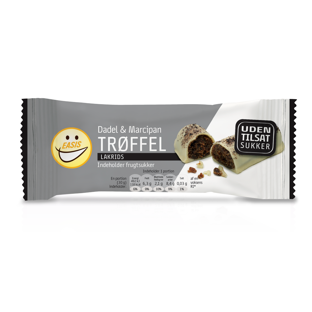 EASIS Trøffel med lakrids, 1 stk. – en sød snack uden tilsat sukker