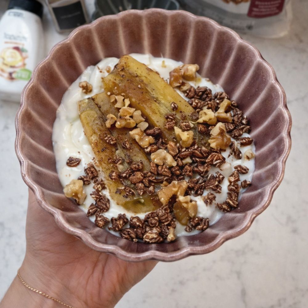 Karamelliserede bananer