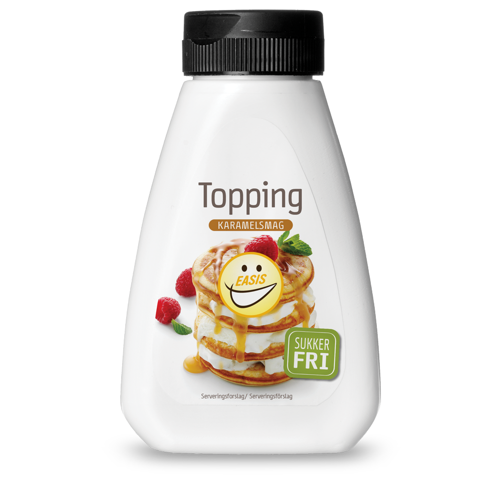 EASIS Topping med karamelsmag – Sukkerfri topping til is og desserter