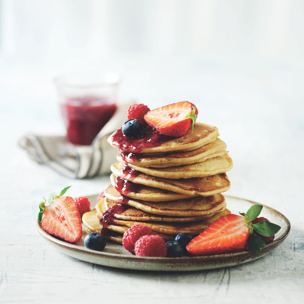 Amerikanske pandekager uden sukker
