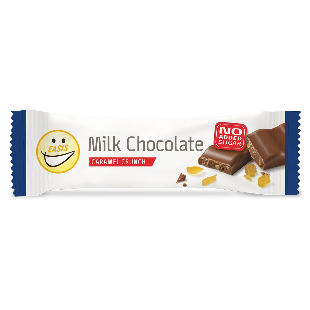 EASIS Milk Chocolate Caramel Crunch, Kasse med 30 stk.