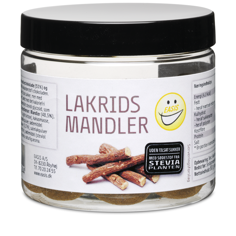 EASIS Lakridsmandler 80 gr.