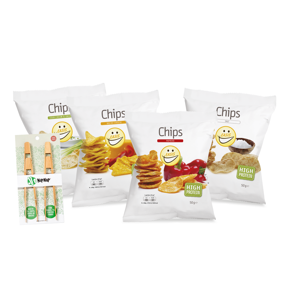 Sampak – Chips og Nip Nap 4 stk.