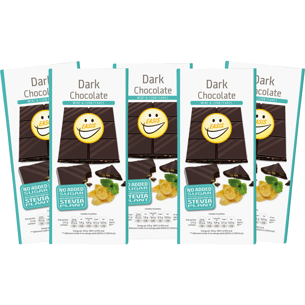 Sampak - Mørk chokolade med knas & mint