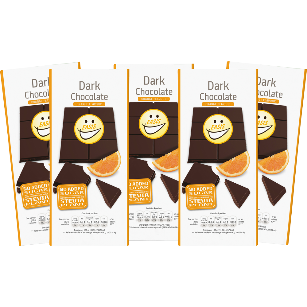 Sampak - Mørk chokolade med orangesmag