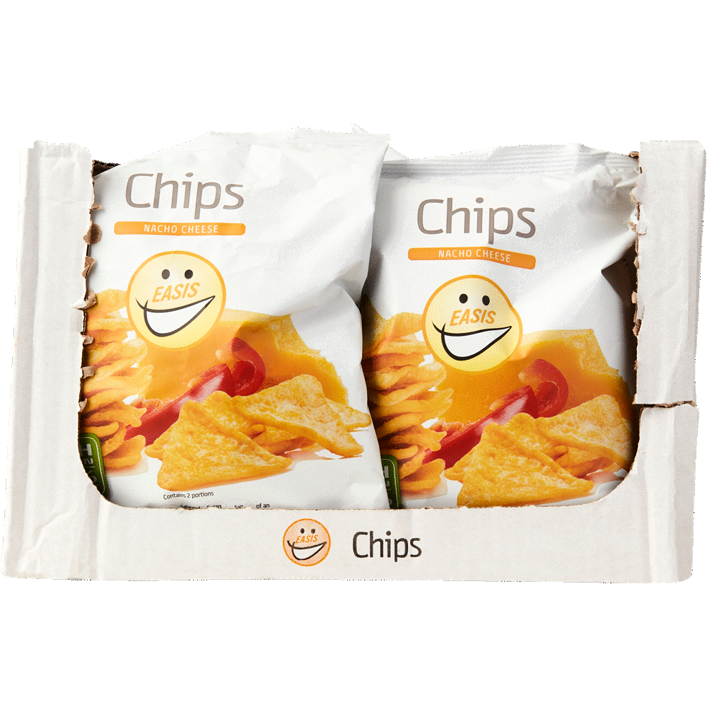 Chips Nacho Cheese, Kasse med 14 stk.