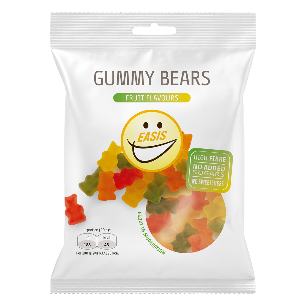 EASIS Gummy Bears 70g - Fiberrige vingummier