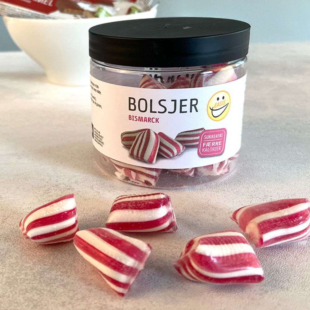 EASIS Bismarck Bolsjer – klassisk, sukkerfri pebermyntebolsje