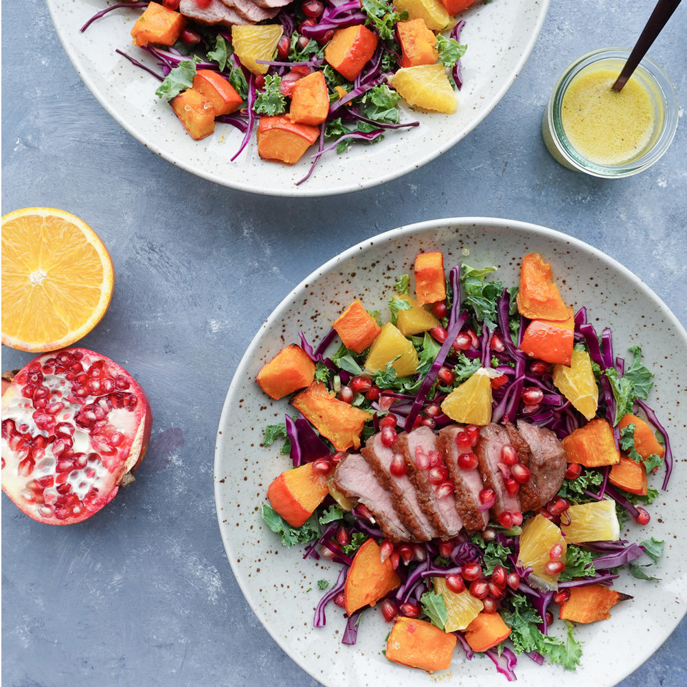 Sprød salat med andebryst