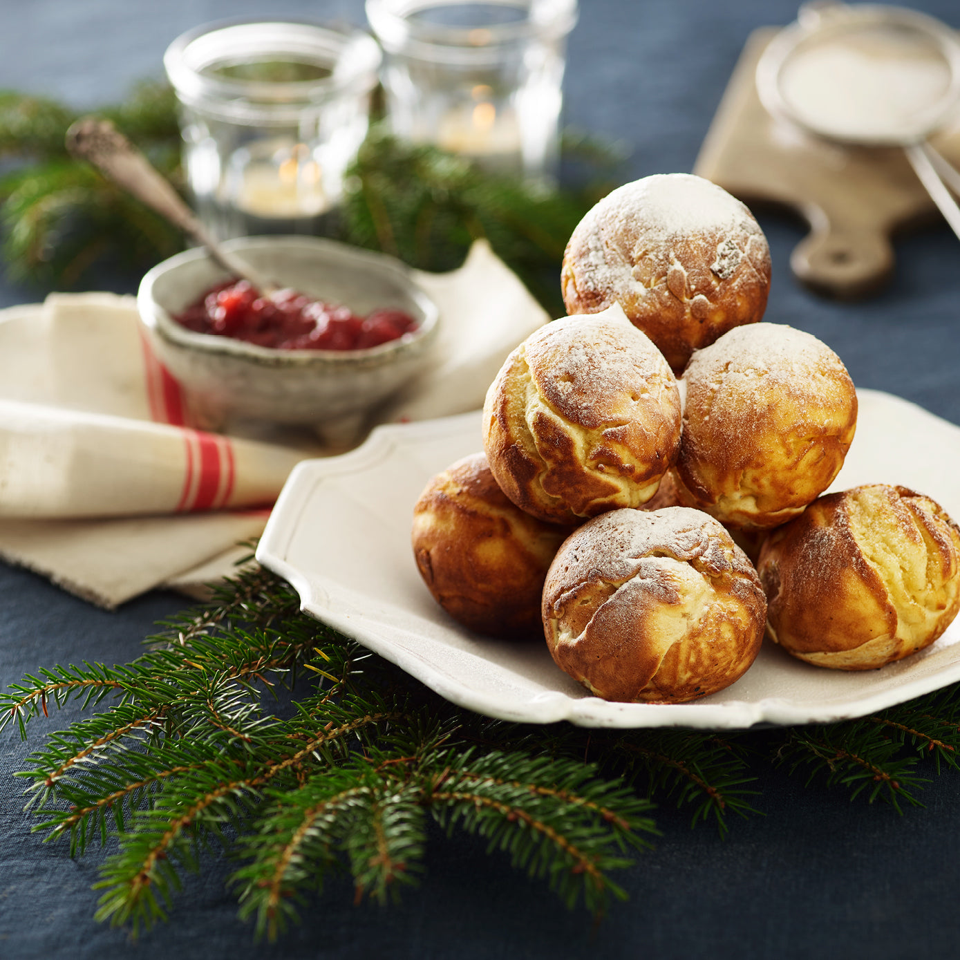 Æbleskiver af vaffelmix