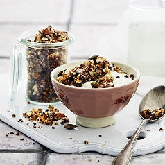 Hjemmelavet chokolade-granola