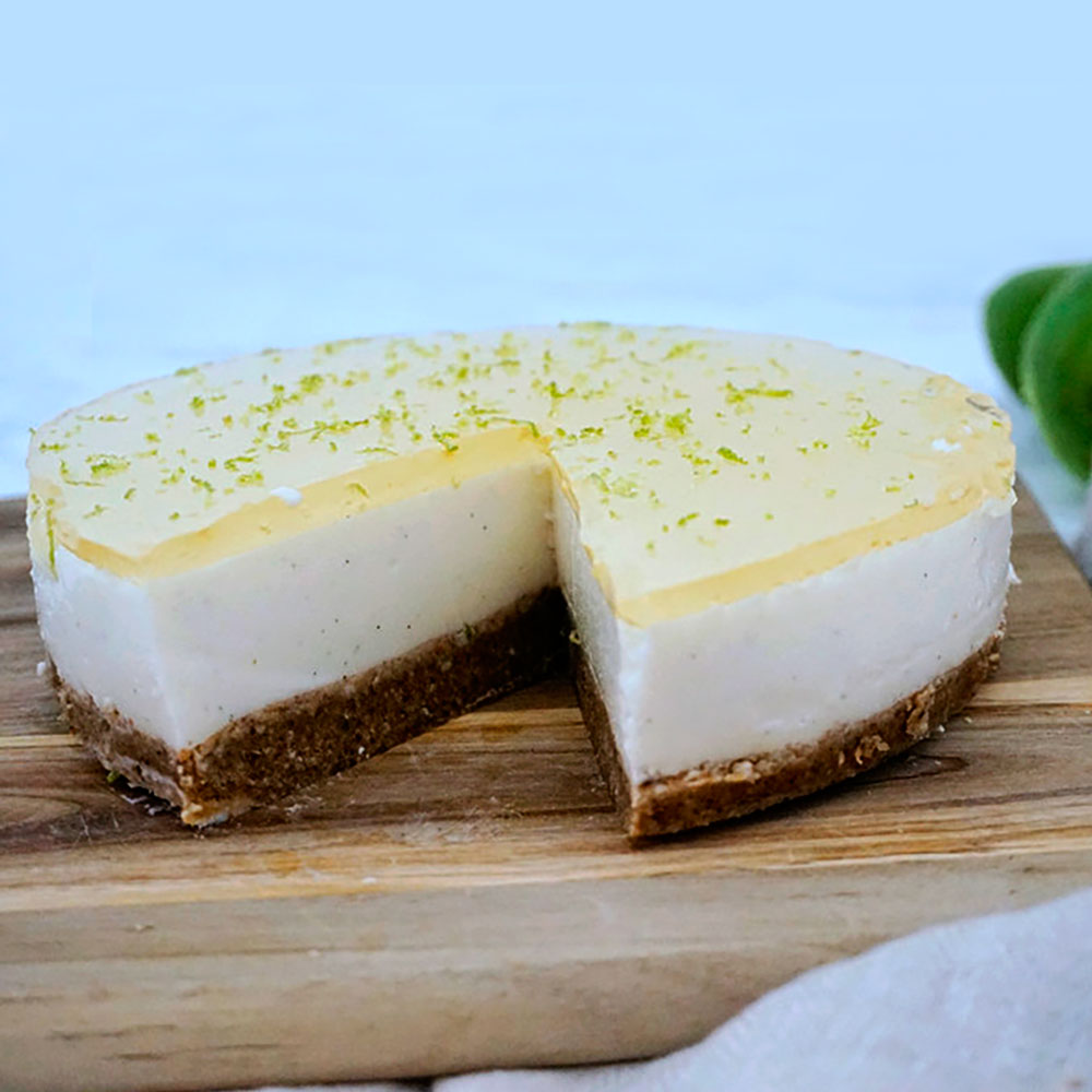 Cheesecake m. hyldeblomst & lime