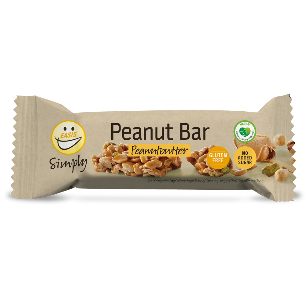 EASIS Simply Peanutbutter bar, Kasse med 20 stk.