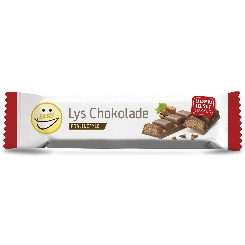 EASIS Lys Chokolade med praline fyld, Kasse med 20 stk.