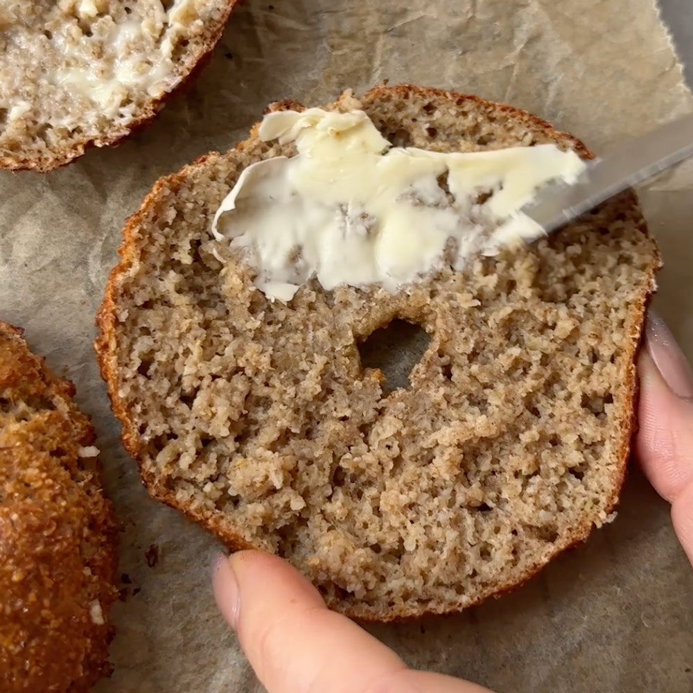 Proteinrige bagels med kanel
