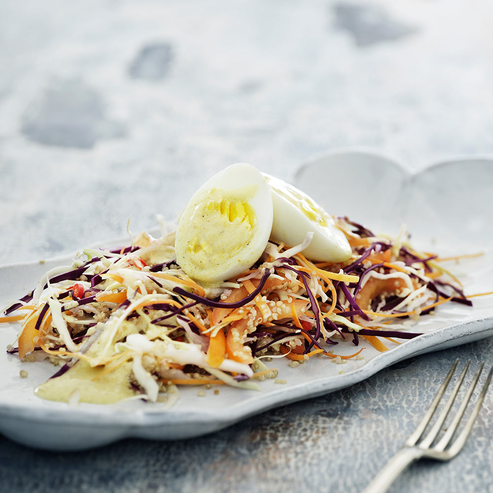 Quinoa-kålsalat