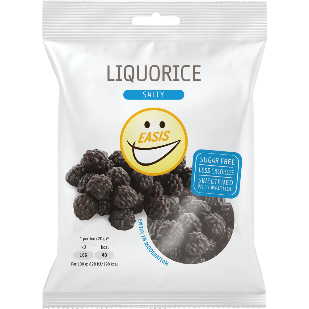 EASIS Salty Liquorice, Kasse med 15 stk