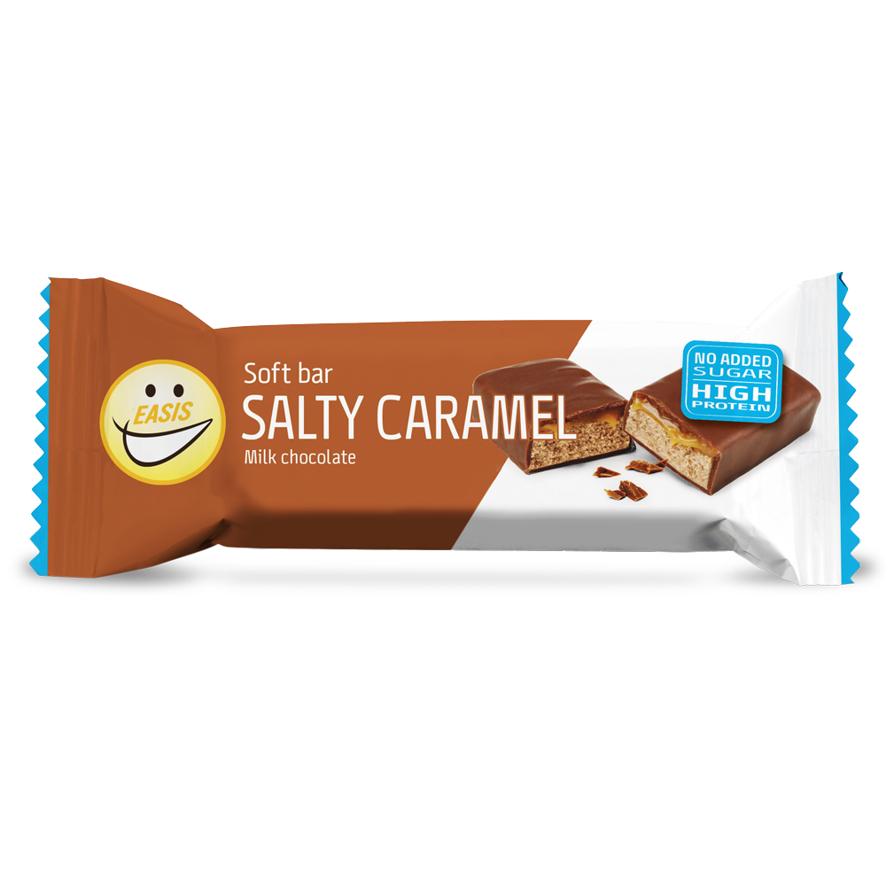 EASIS Soft bar Salty Caramel, Kasse med 24 stk.